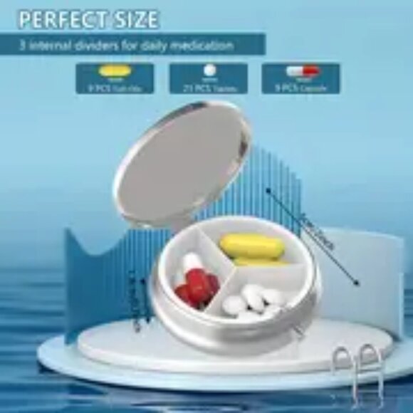 1pc. Plum Blossom Wonderland Pill Box - Picture 3 of 3